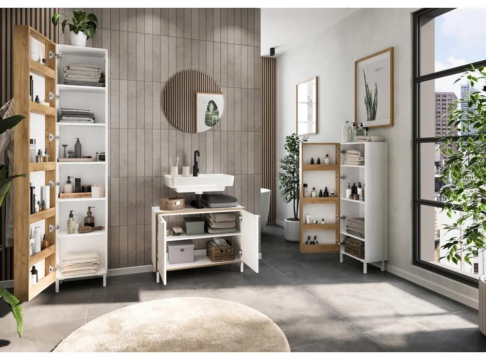 Бял комплект за баня Topeka – Germania