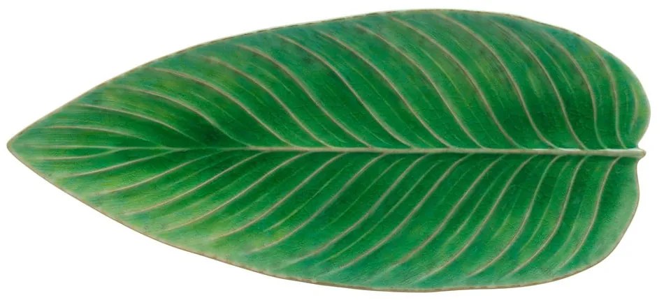 Зелена керамична чиния за сервиране Riviera, 40 x 17 cm - Costa Nova