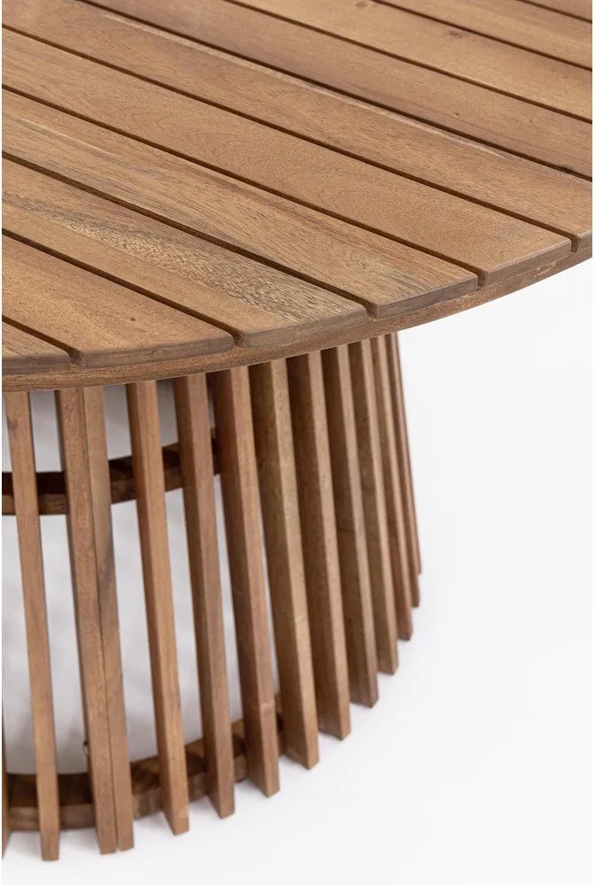 Кръгла градинска маса за хранене от масивна акация ø 120 cm Rodano – Bizzotto