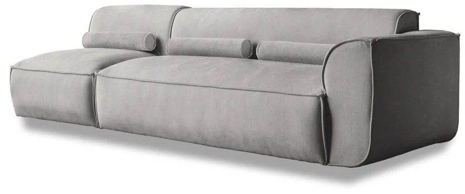 Светлосив модулна лежанка (десен ъгъл) Flex Felix – Miuform