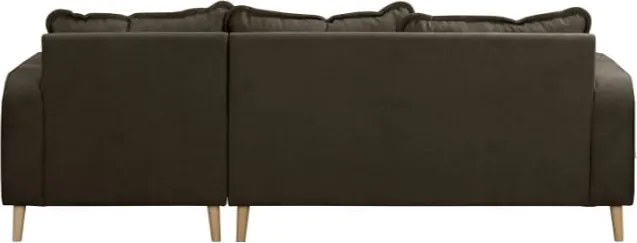 Кафяв ъглов диван (десен ъгъл) Beata - Ropez