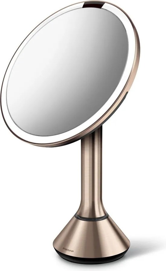 Козметично огледало със светлина/увеличително (5x) ø 20 cm Sensor – simplehuman