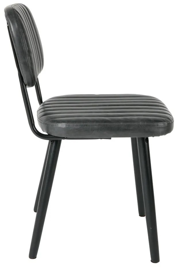 Черен трапезен стол Jake Worn - White Label