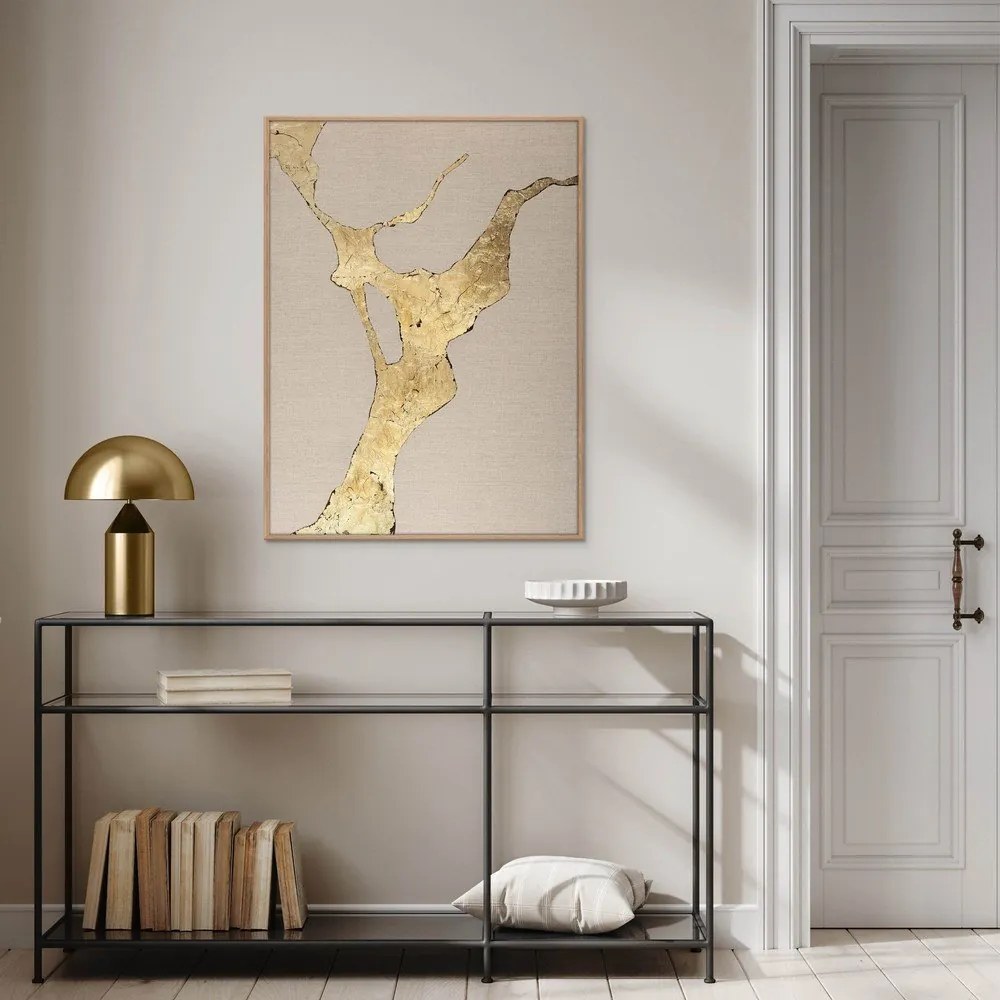 Ръчно рисувана картина 90x120 cm Wild Horizon Gold – Malerifabrikken