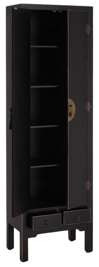Черен гардероб 55x185 cm Oriente – Ixia