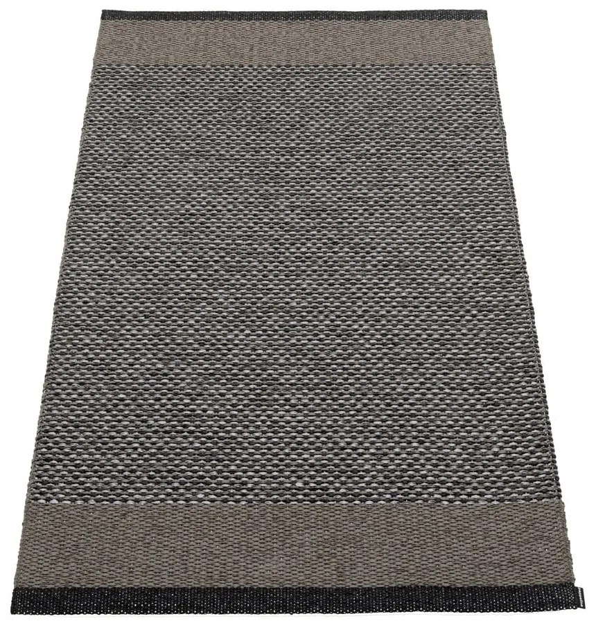 Антрацитен килим за открито и закрито 85x160 cm Edit Charcoal – Pappelina