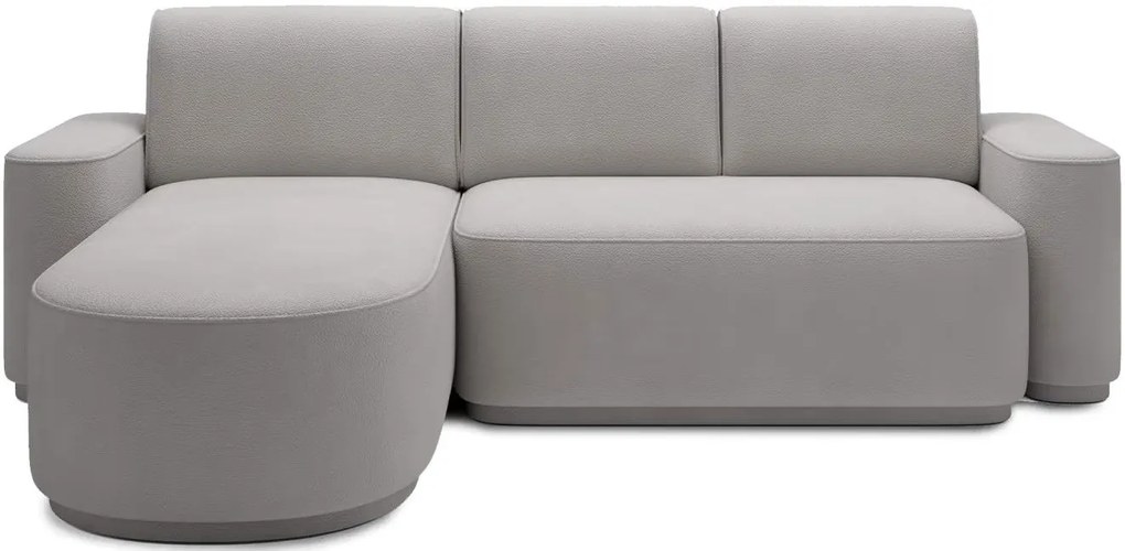 Ъглов диван Luxora-Сив-ляв