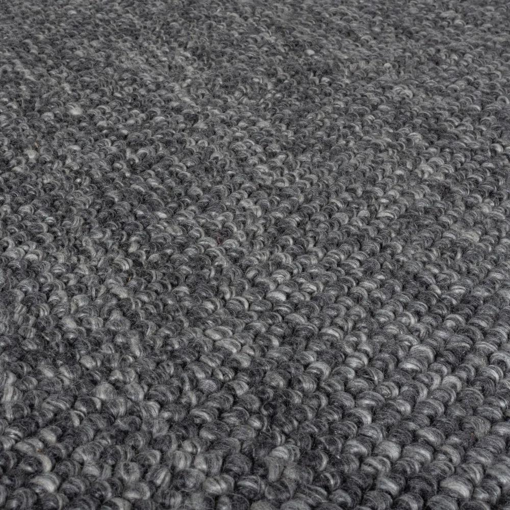 Тъмносив вълнен килим , 120 x 170 cm Minerals - Flair Rugs