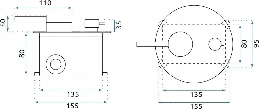Душ система за вграждане Rea Foss Clif Titan + BOX