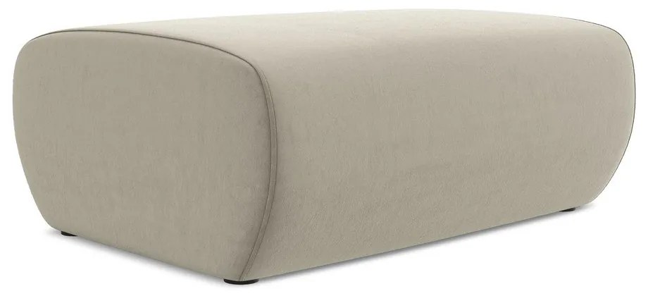 Бежова кадифена табуретка Kapua – Makamii