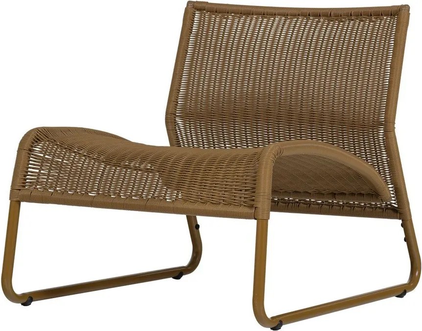 Градински стол от изкуствен ратан в цвят жълта охра West – WOOOD