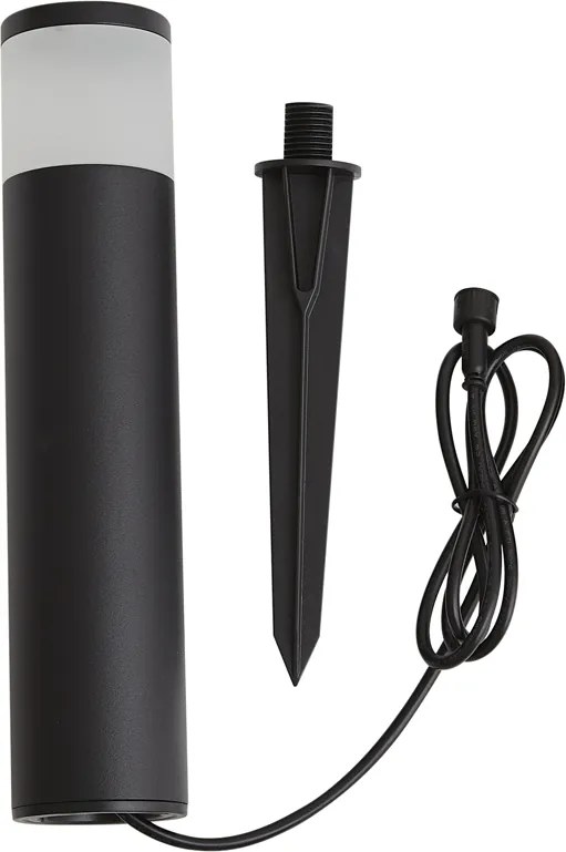 Модерна външна лампа за стълб 12V черна вкл. LED IP65 - Voltaire Palo