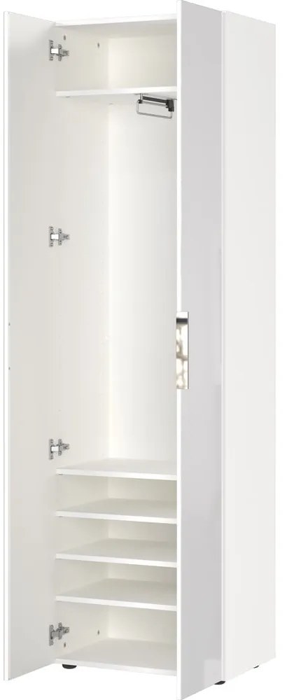 Бял гардероб 59x197 cm Genova – Germania