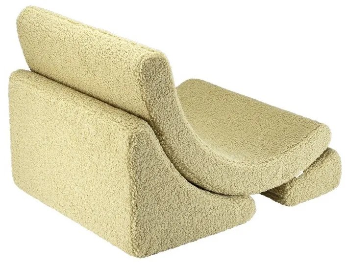 Зелен детски стол от букле Moon – Wigiwama