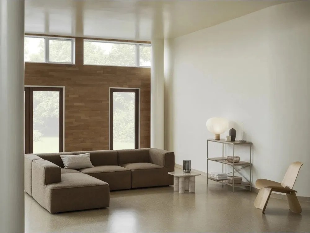 Бяла/в естествен цвят настолна лампа с хартиен абажур (височина 45 cm) Kami – Blomus