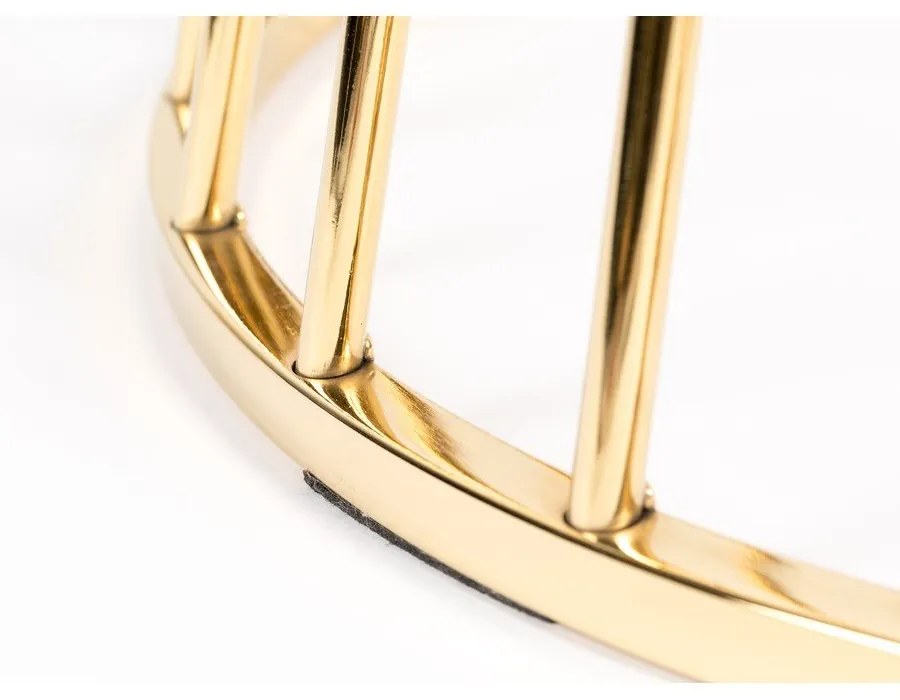 Кръгла маса за хранене със стъклен плот ø 104 cm Floris - White Label