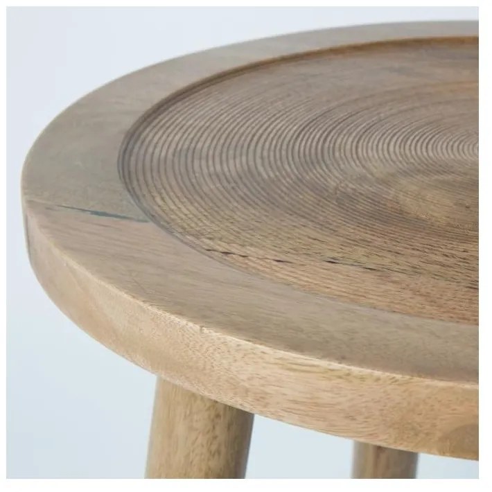Масичка за кафе от мангово дърво Dendron, ⌀ 43 cm - Zuiver