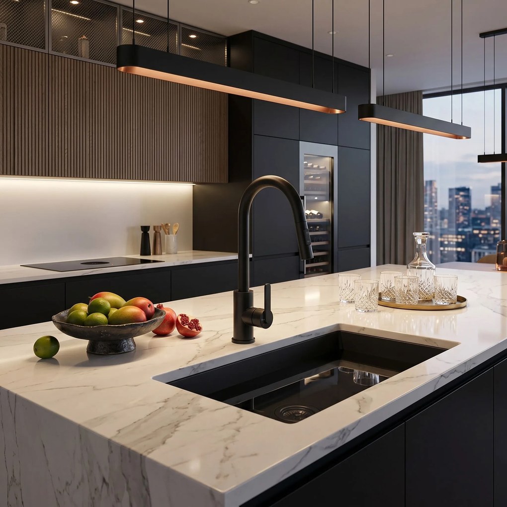 Смесител за кухня REA Ontario Black