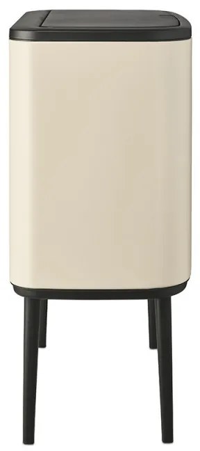 Кош за боклук Brabantia Bo Touch 1005550, 3x11 л, Плавно и безшумно отваряне, Голям отвор, Бежов