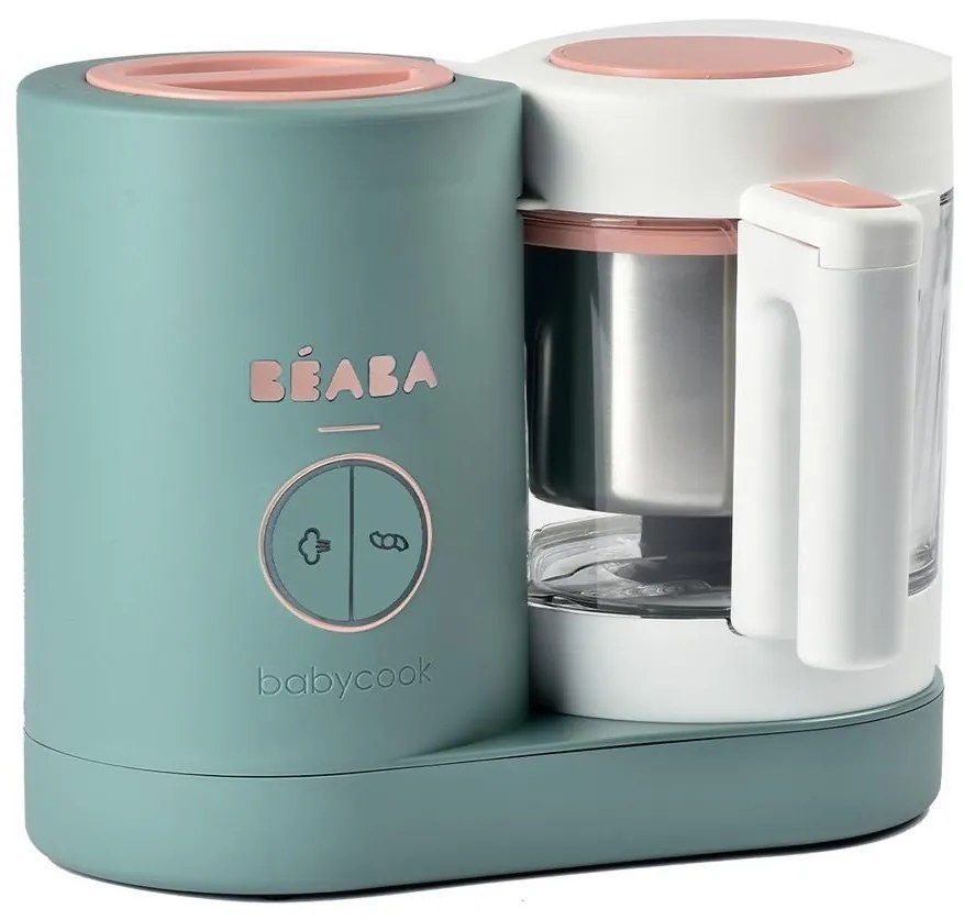 Beaba - Уред за готвене на пара 2в1 BABYCOOK NEO зелен/бял