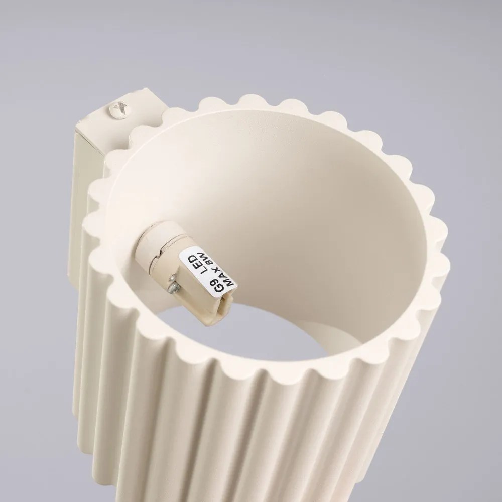 Кремава стенна лампа ø 10 cm Zora – Sollux