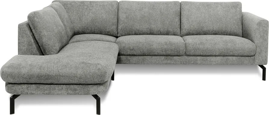 Светлосив ъглов диван (ляв ъгъл) Gomero – Scandic