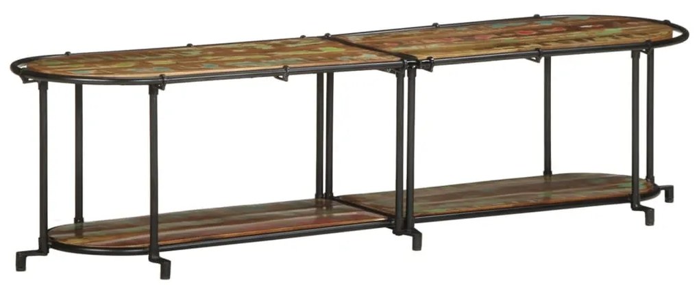 4013493 vidaXL ТВ шкаф 160x42x40 cm Масивна дървесина Възстановена