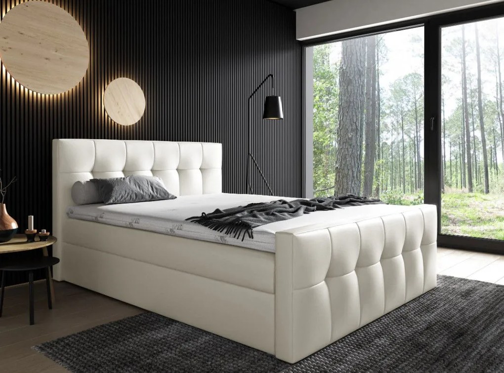 Тапицирано легло Malibu-Ekrou-180 x 200