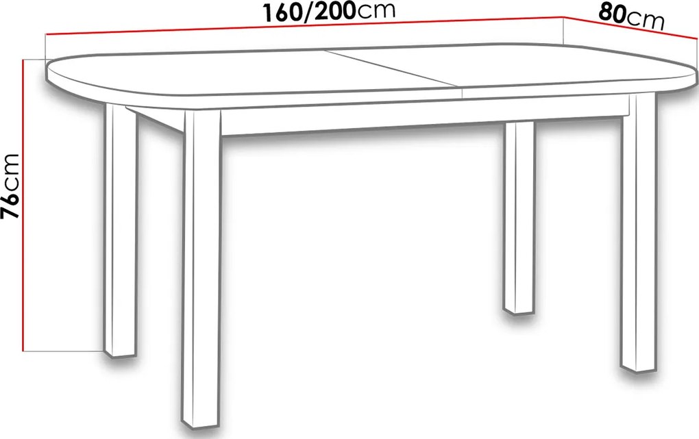 Разтегателна маса Venus I - бяла