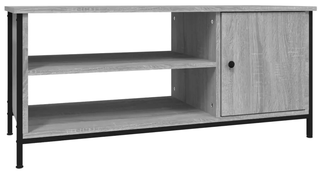 826303 vidaXL ТВ шкаф, сив сонома, 100x40x45 см, инженерно дърво