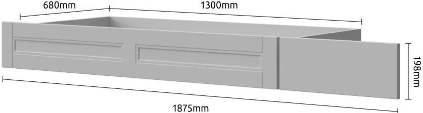 Чекмедже за легло Tahoma-Anthraki