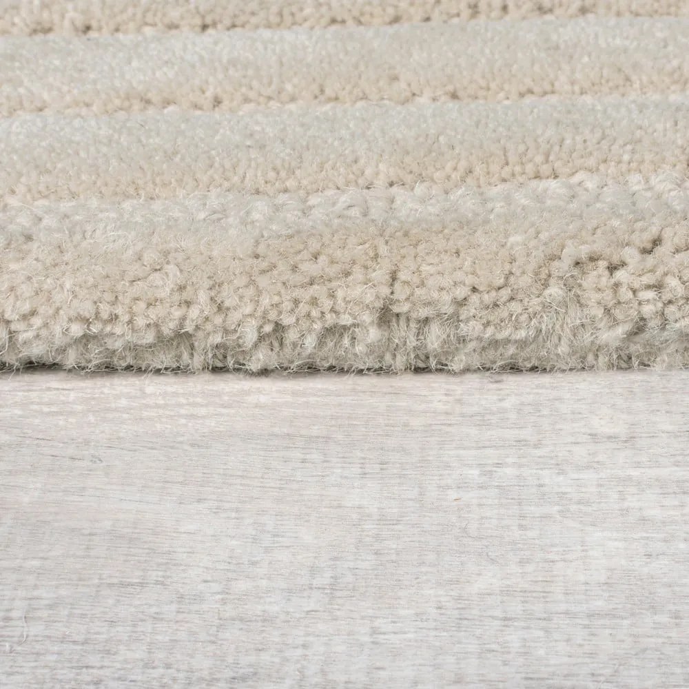 Кремав ръчно изработен вълнен килим 200x290 cm Mesmerise Natural – Flair Rugs