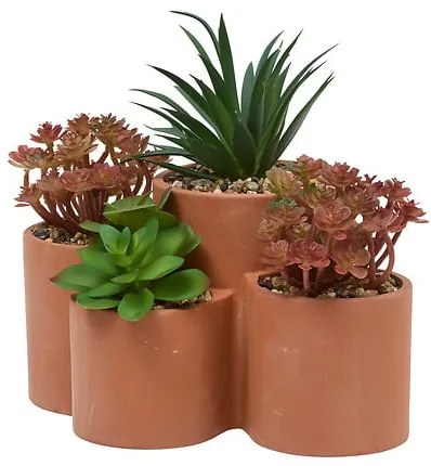 Изкуствено растение atmosphera Wonj Succulent, 20 cm