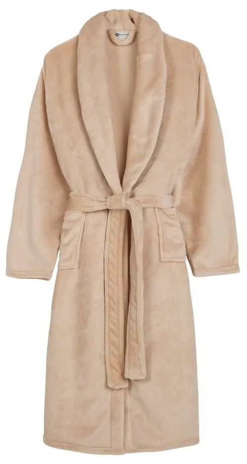 Бежова хавлия от микроплюш XS/S Polyvelvet – Good Morning