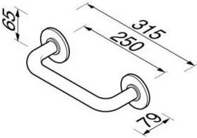 Дръжка баня Geesa Standard-Hotelia-Дължина: 25 см.