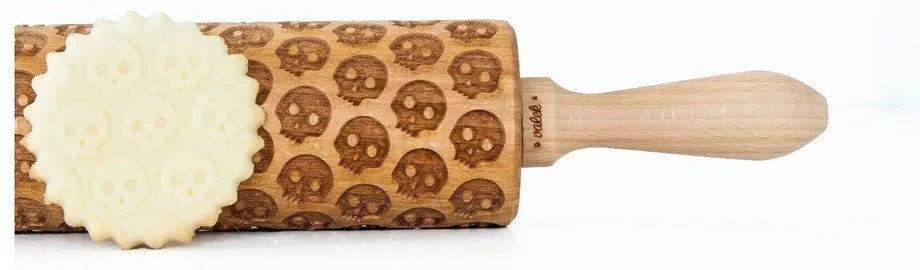 Дървен релефен валяк за тесто Scul - Valek