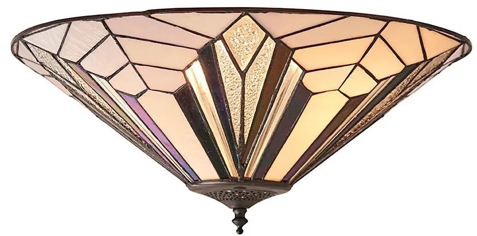 Endon 63935 - Таванно осветително тяло Tiffany ASTORIA 2xE27/60W/230V Ø 48 см