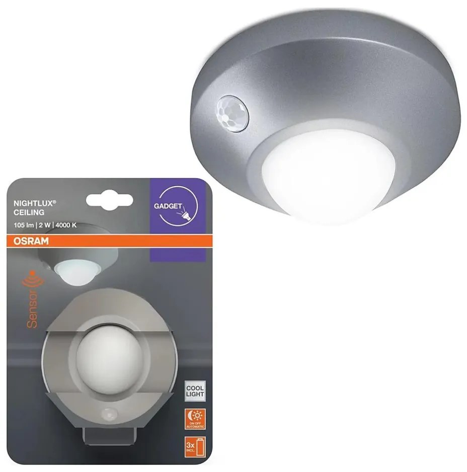 Osram - LED нощна лампа със сензор NIGHTLUX LED/2W/3xAA