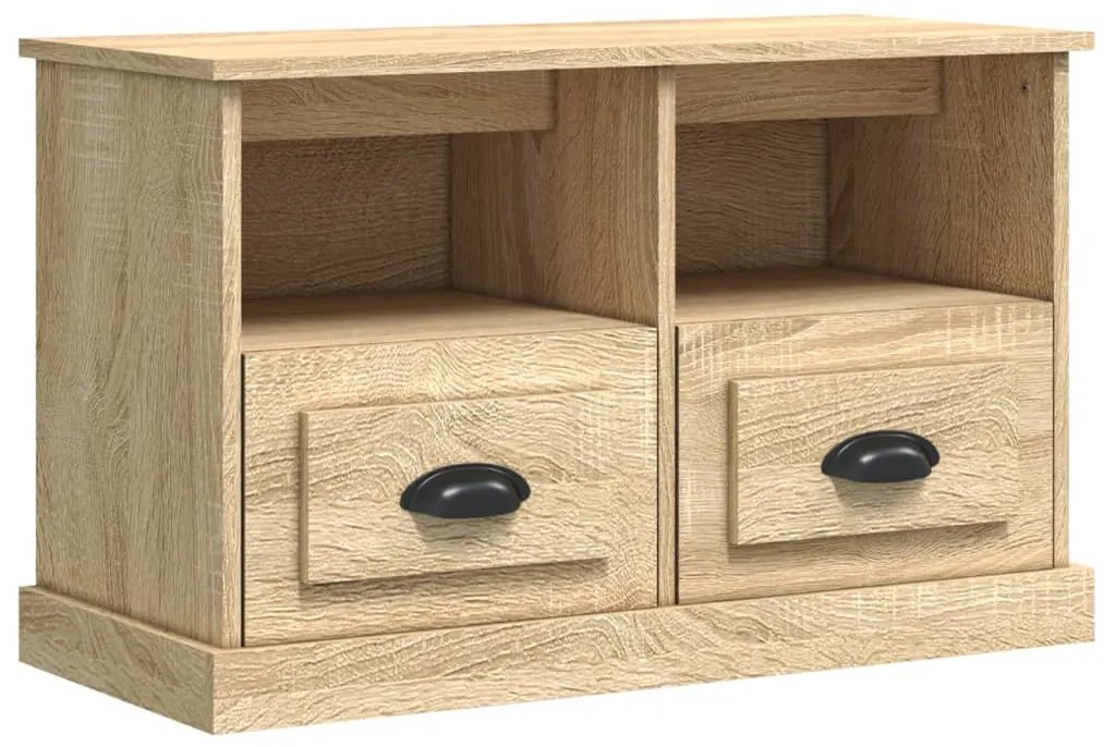 816283 vidaXL ТB шкаф, Дъб сонома, 80x35x50 см, инженерно дърво