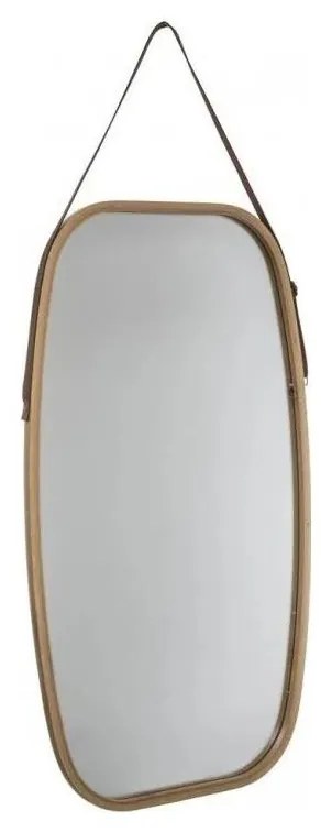 5five - Стенно огледало OVAL 77x43 см бамбук