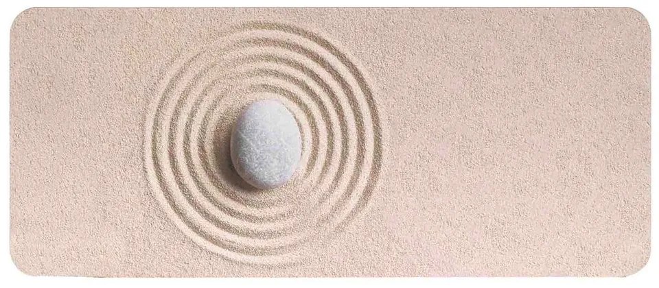 Светлокафяв килим за баня 50x120 cm Serena – douceur d'intérieur