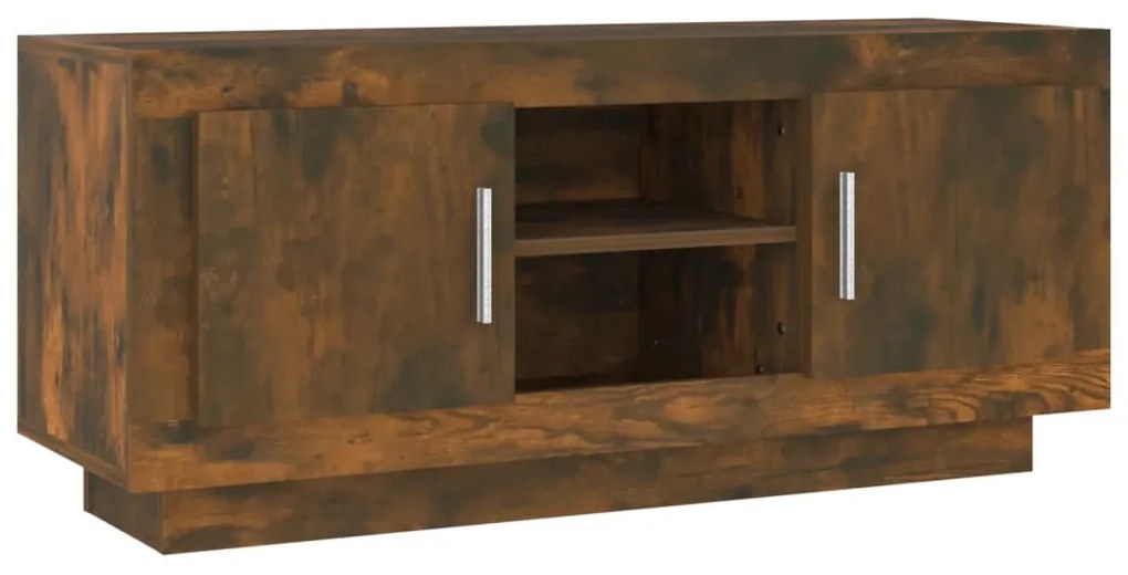 817225 vidaXL ТВ шкаф, oпушен дъб, 102x35x45 см, инженерно дърво