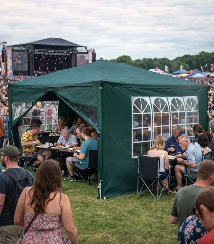 Градинска беседка, парти шатра 3 x 4 м със стени и прозорци