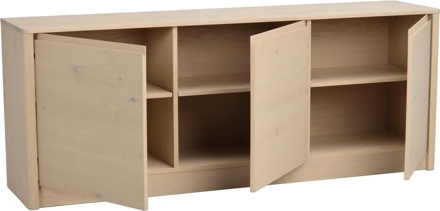 Скрин от декор от дъб в светло естествен цвят 180x70x40 cm Melstone – Rowico