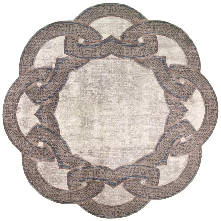 Бежов кръгъл килим ø 80 cm - Vitaus