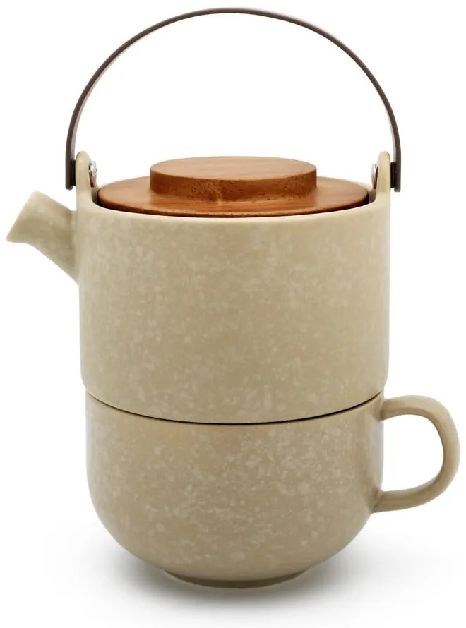 Бежов керамичен сервиз за чай Umea - Bredemeijer