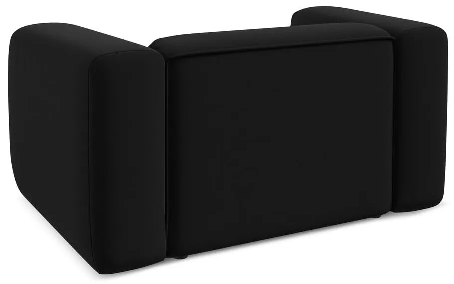 Черно кадифено кресло Ekahi – Makamii