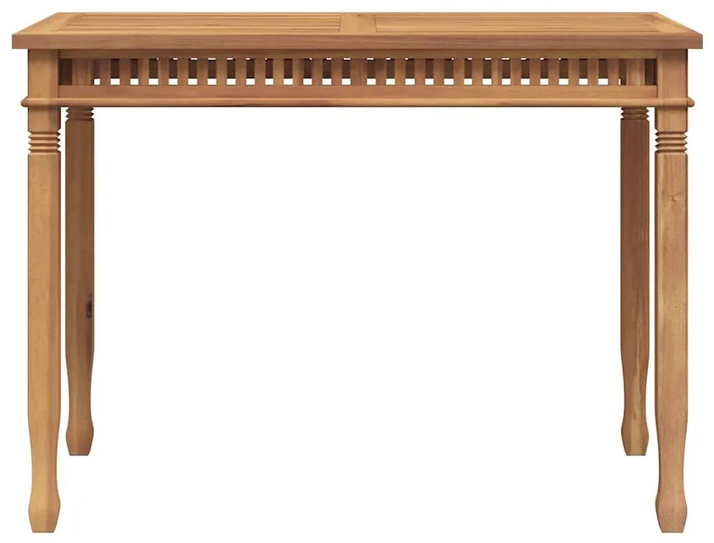 49385 vidaXL Градинска трапезна маса, 110x65x80 cм, тиково дърво масив