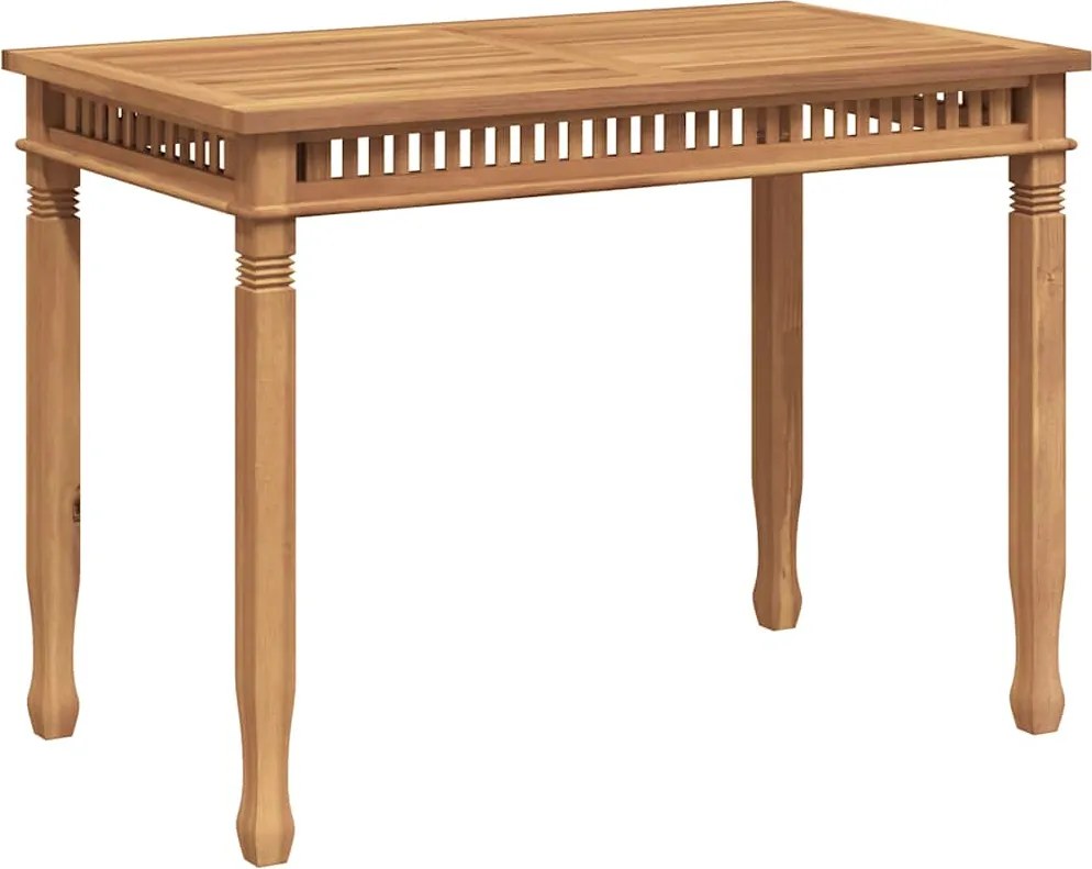 49385 vidaXL Градинска трапезна маса, 120x65x80 cм, тиково дърво масив