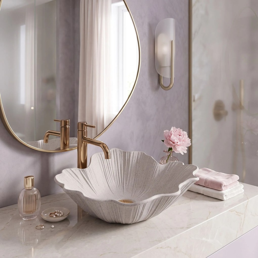 Умивалник за плот Rea Flower Beige